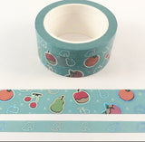 Blue with Acorns and Fruit Set of Two Rolls