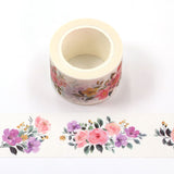 Watercolor Floral Wide Washi Tape
