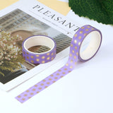 Purple with Gold Flowers Washi Tape