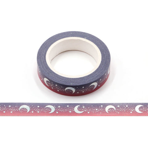 Purple Moon Phases Washi Tape