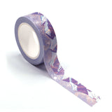 Purple with Silver Mountains Washi Tape