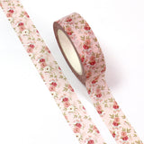 Pink with Pink Roses Washi Tape