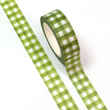 Green Plaid Washi Tape