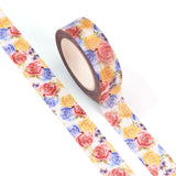 Red Blue Yellow Roses Washi Tape