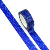Blue Constellations of Love Foil Washi Tape
