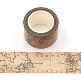 World Map Wide Washi Tape