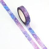 Silver Hearts and Stars Skinny Washi Tape