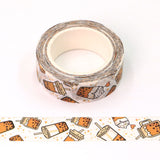 White Bubble Tea Washi Tape