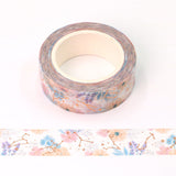 Pastel Flowers with Foil Constellations Washi Tape