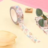 Pastel Flowers with Foil Constellations Washi Tape