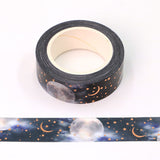 Moons with Foil Stars Washi Tape