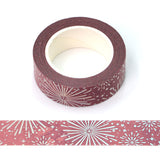 Purple with Foil Fireworks Washi Tape