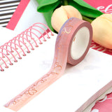 Foil Swirly Hearts Washi Tape