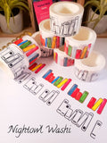 Colorful Books Wide Washi Tape