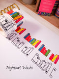 Colorful Books Wide Washi Tape