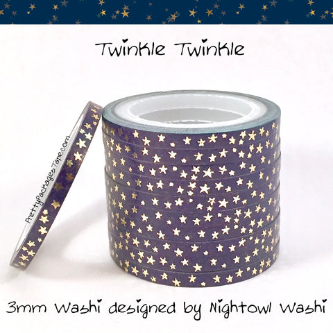 Twinkle Twinkle Foil 3mm Skinny Washi