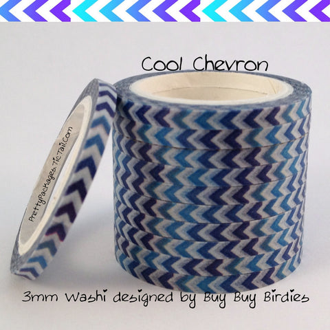 Cool Chevron 3mm Skinny Washi