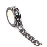 Foil Skull and Crossbones Washi Tape