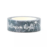 Foil Halloween Night and Spiderweb Washi Tape