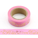 Pink with Peace on Earth Washi Tape