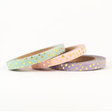 Pastel Sparkle Skinny Washi Set of Three