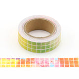 Rainbow Grid Washi Tape