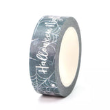 Foil Halloween Night and Spiderweb Washi Tape