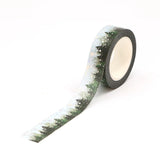 Trees with Foil Snow Washi Tape