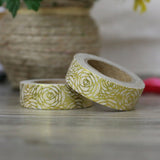 Gold Foil Roses Washi Tape