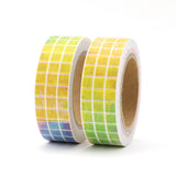 Rainbow Grid Washi Tape