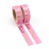 Pink with Peace on Earth Washi Tape